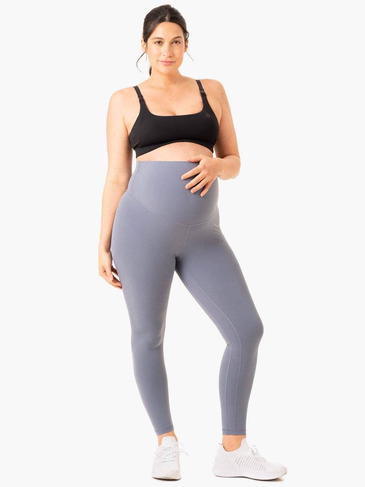 Steel Blue Ryderwear Women Leggings Active Bump Women's Leggings | AU1767WY