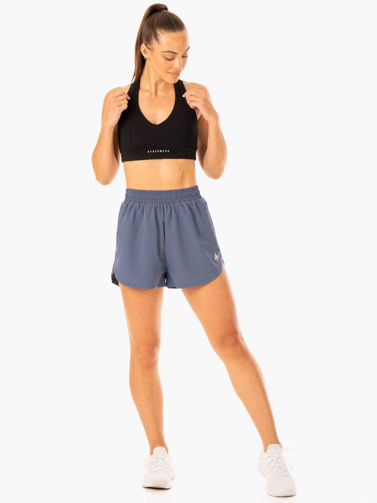 Steel Blue Ryderwear Women Shorts Element Training Women's Shorts | AU2098XF