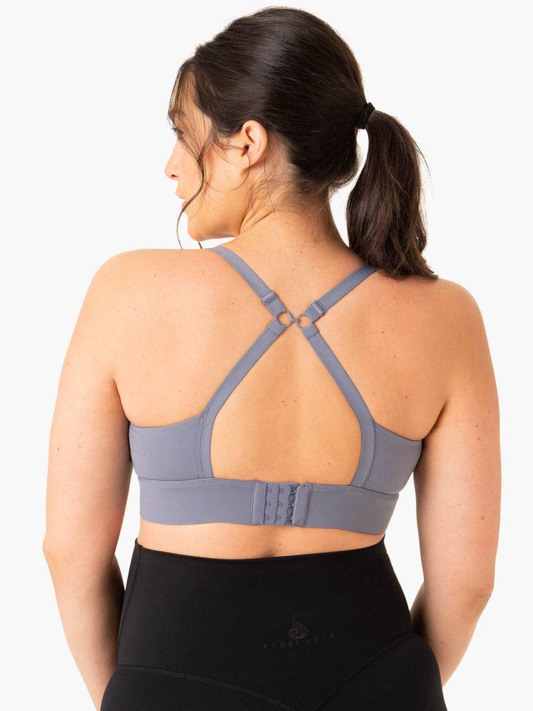 Steel Blue Ryderwear Women Sports Bra Active Bump Women's Sports Bra | AU2214UT