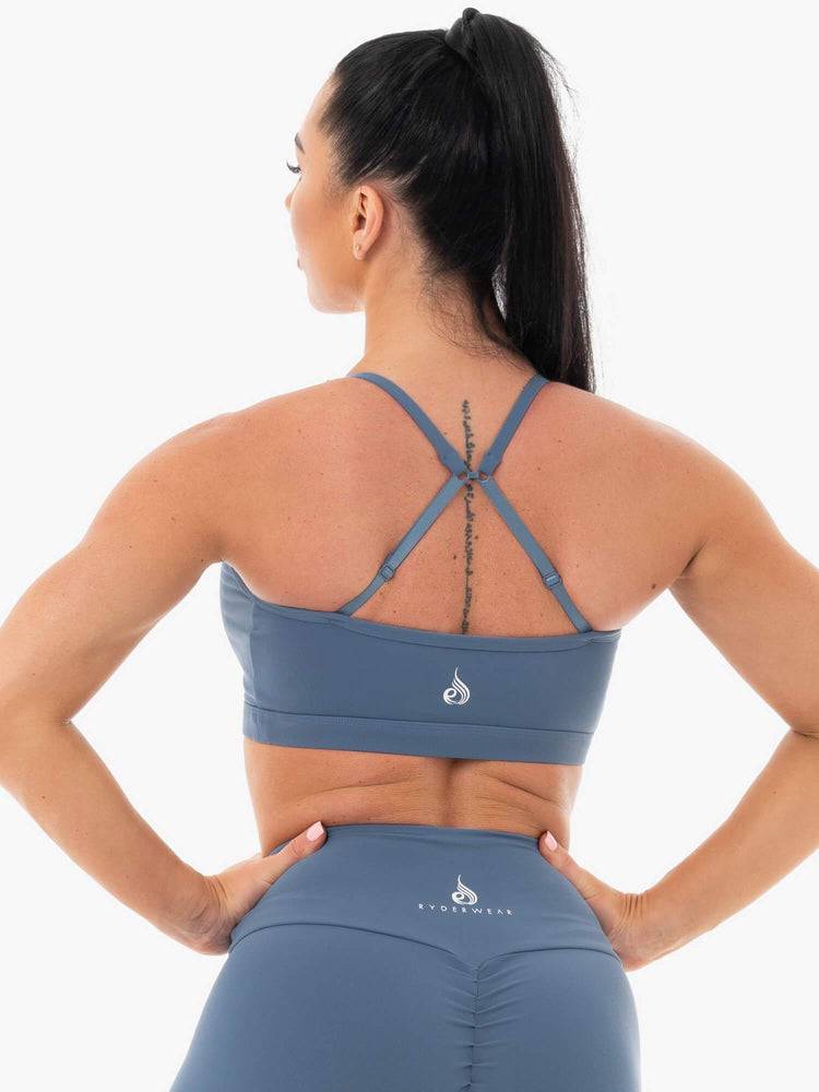 Steel Blue Ryderwear Women Sports Bra Staples Women's Sports Bra | AU2549AP