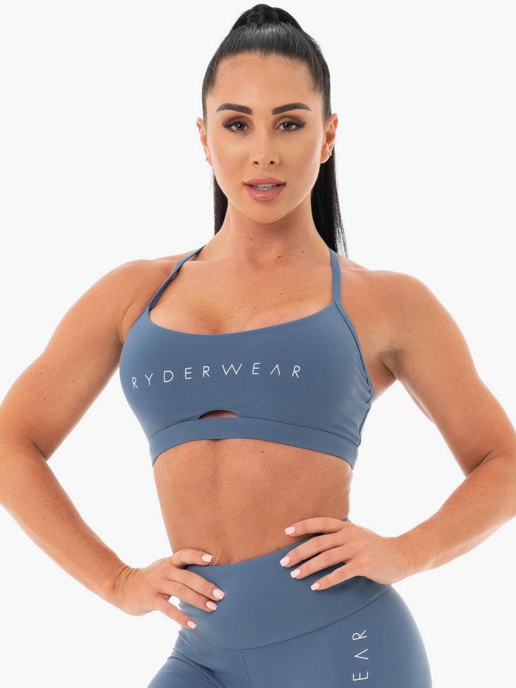 Steel Blue Ryderwear Women Sports Bra Staples Women's Sports Bra | AU2549AP