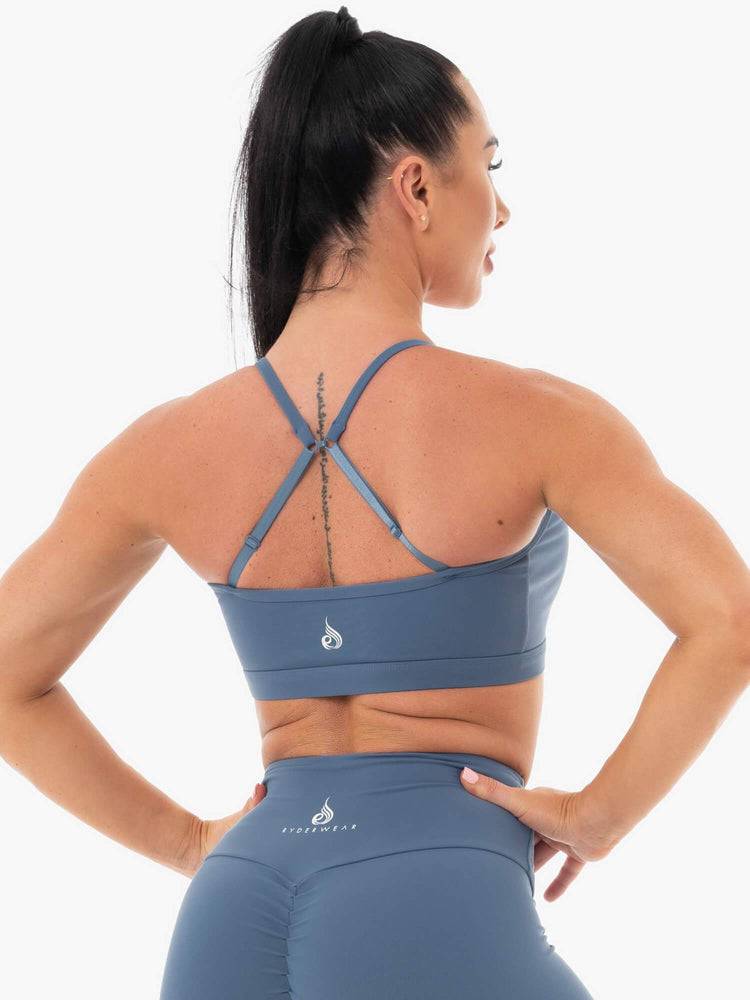 Steel Blue Ryderwear Women Sports Bra Staples Women's Sports Bra | AU2549AP