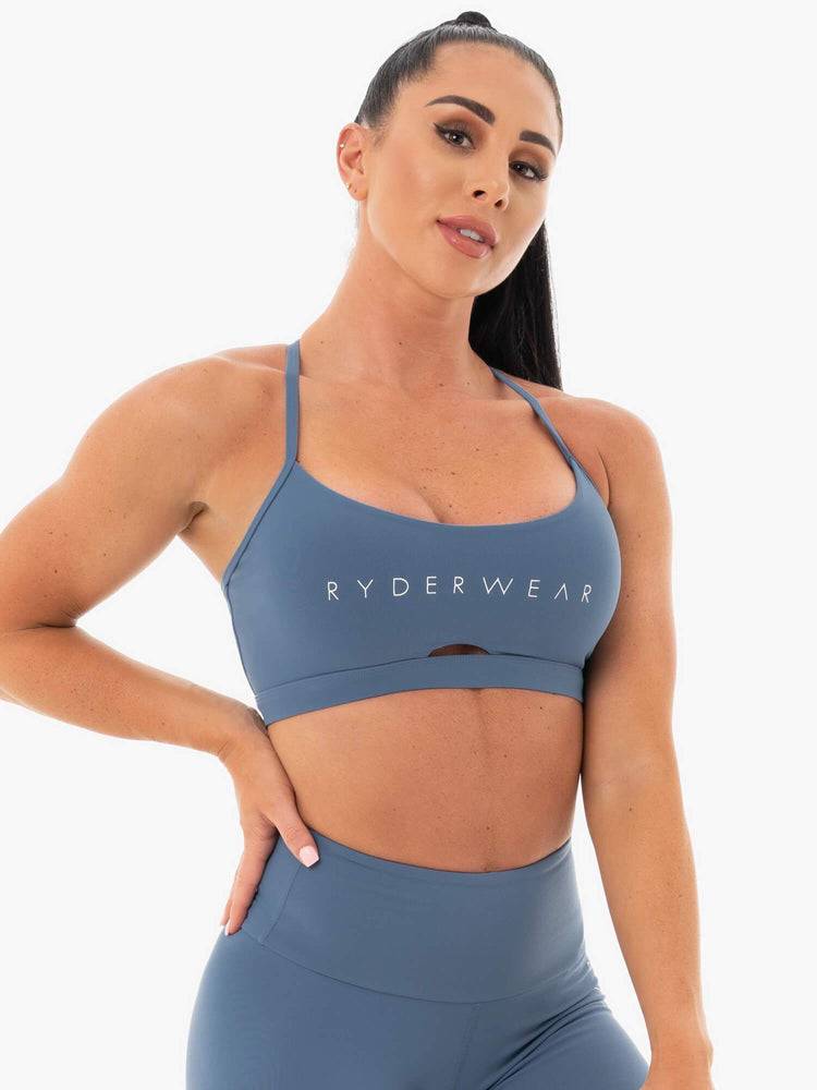 Steel Blue Ryderwear Women Sports Bra Staples Women's Sports Bra | AU2549AP