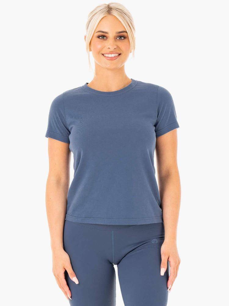 Steel Blue Ryderwear Women T Shirts Motion Women's T Shirts | AU2688XF