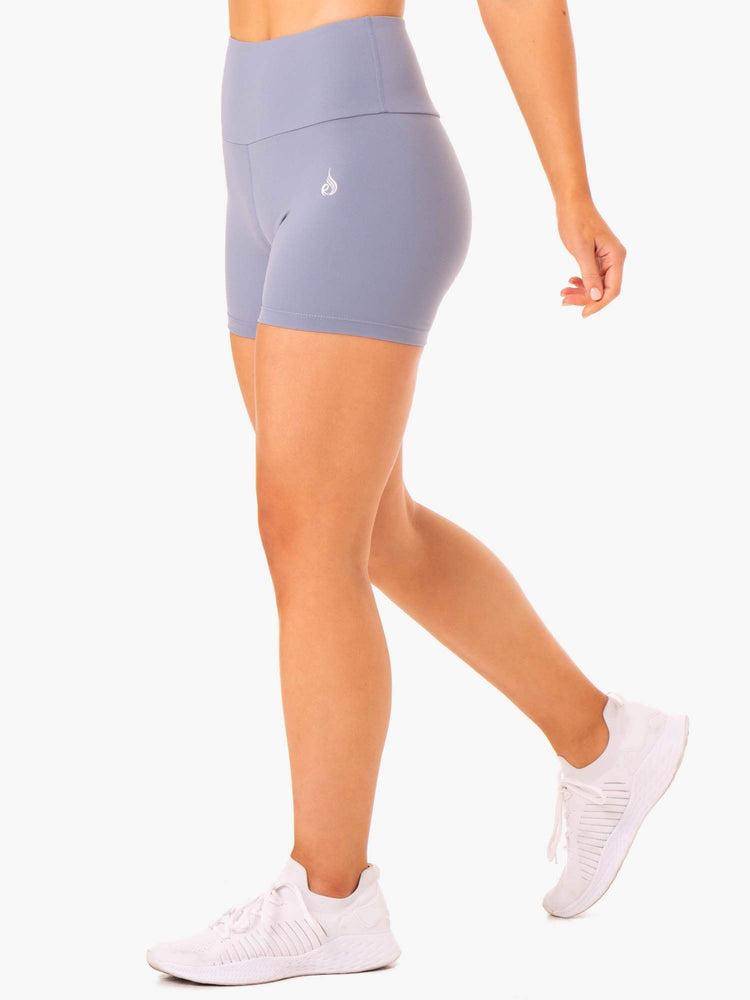 Steel Grey Ryderwear Women Shorts Staples Scrunch Bum Mid Length Women's Shorts | AU2010AP