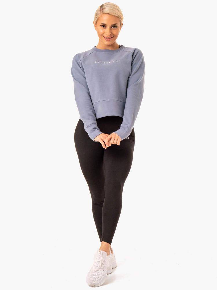 Steel Grey Ryderwear Women Sweaters Motion Women's Sweaters | AU2593LH