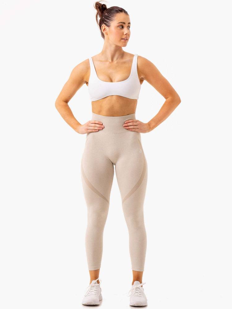 Stone Marl Ryderwear Women Leggings Sculpt Seamless Women's Leggings | AU1831FM