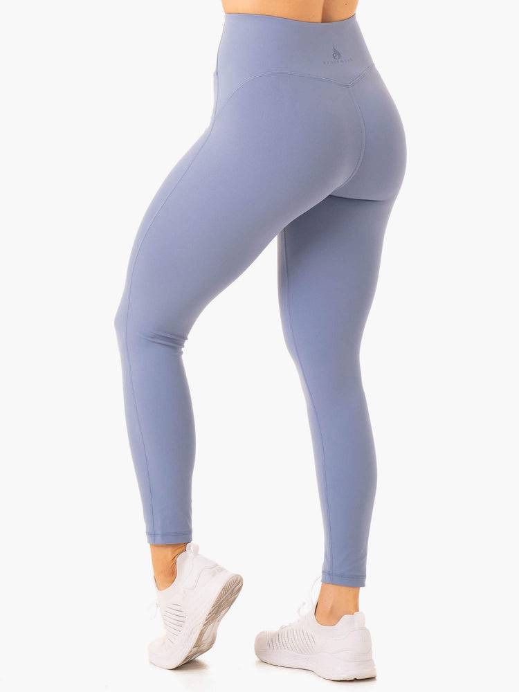 Stonewash Blue Ryderwear Women Leggings NKD Frame High Waisted Women's Leggings | AU1793WY