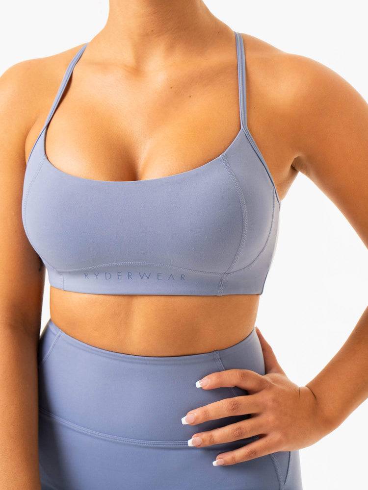 Stonewash Blue Ryderwear Women Sports Bra NKD Frame Women's Sports Bra | AU2256VD