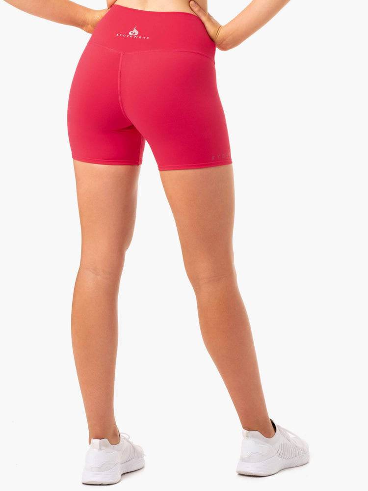 Strawberry Red Ryderwear Women Shorts Amazon High Waisted Women's Shorts | AU1942XF