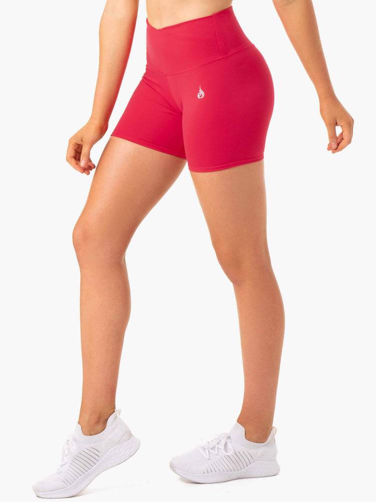 Strawberry Red Ryderwear Women Shorts Amazon High Waisted Women\'s Shorts | AU1942XF