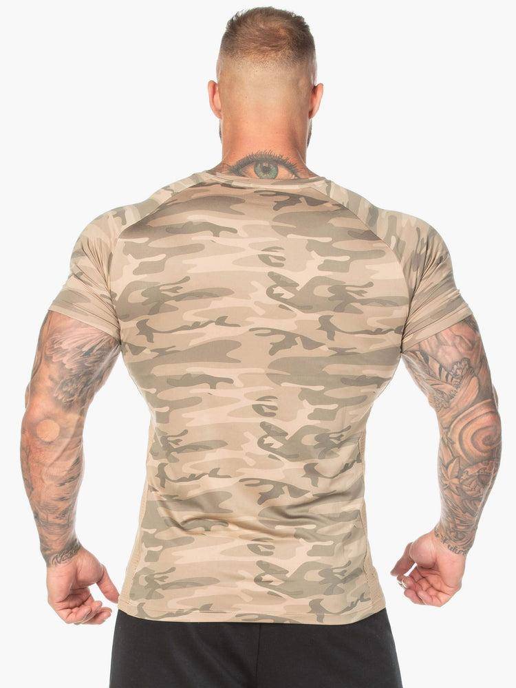 Tan Camo Ryderwear Men T Shirts Camo Mesh Men's T Shirts | AU1206DN