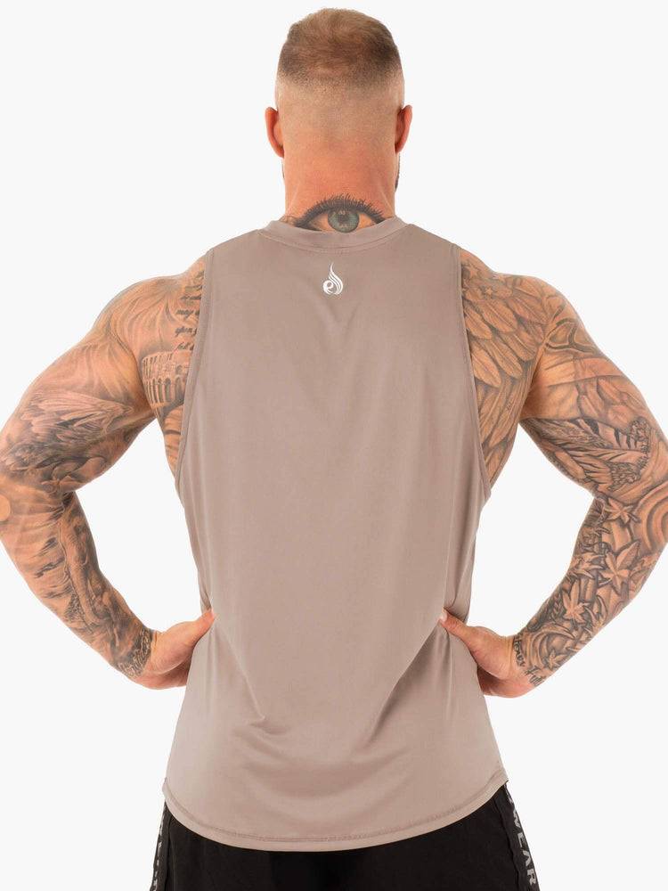 Tan Ryderwear Men Tanks Strength Baller Tank Men's Tanks | AU1176OR