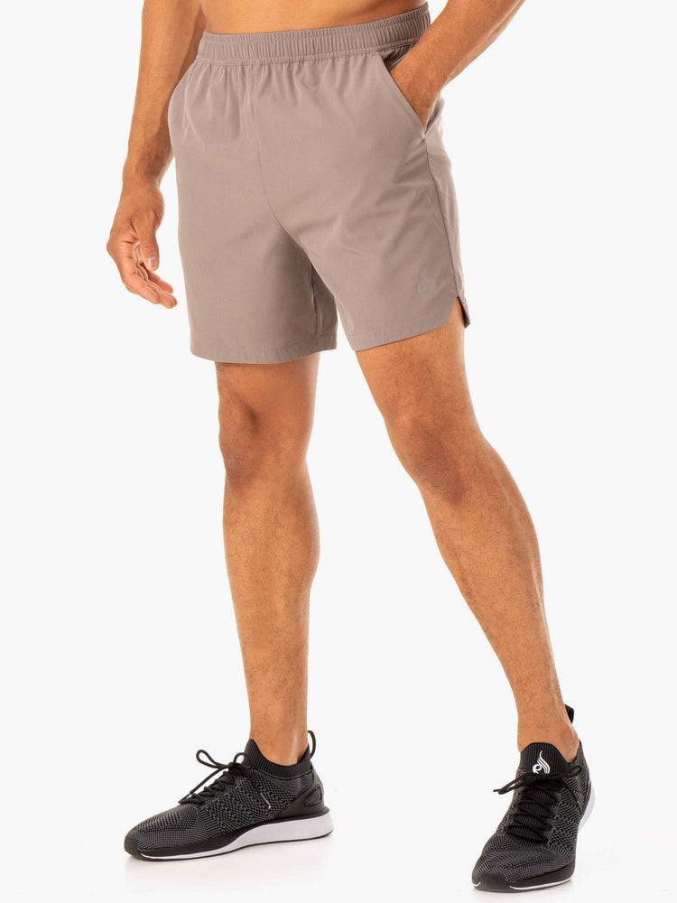 Taupe Ryderwear Men Shorts Division Training Men's Shorts | AU1359PQ