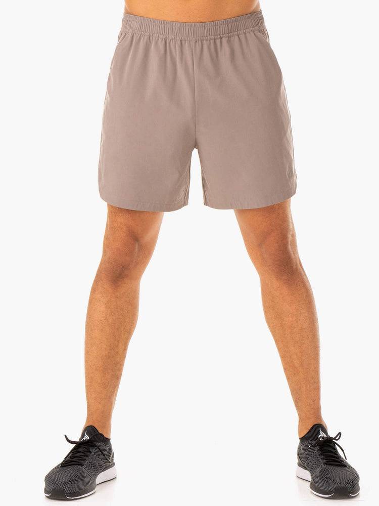 Taupe Ryderwear Men Shorts Division Training Men\'s Shorts | AU1359PQ