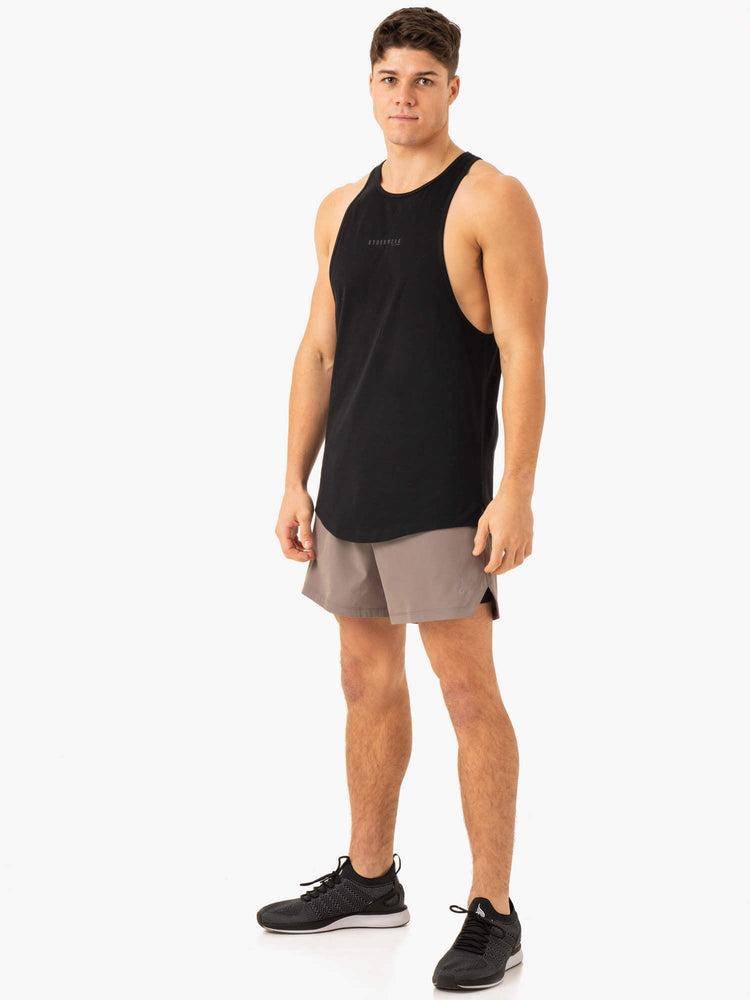 Taupe Ryderwear Men Shorts Pursuit 2 In 1 Training Men's Shorts | AU1397CE