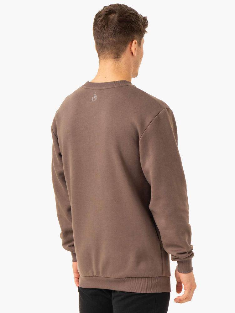 Taupe Ryderwear Men Sweaters Pursuit Pullover Men's Sweaters | AU1330UT