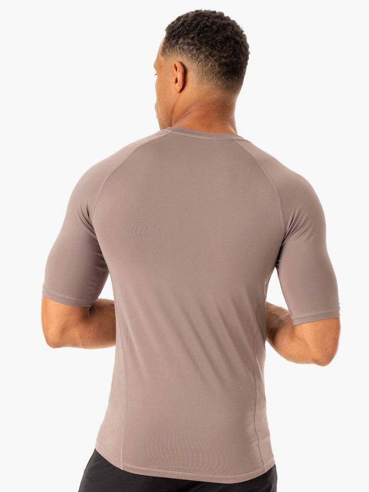 Taupe Ryderwear Men T Shirts Division Base Layer Men's T Shirts | AU1214XF