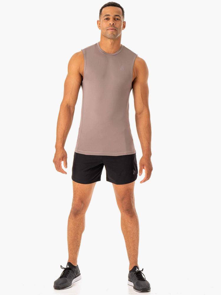 Taupe Ryderwear Men Tanks Division Base Layer Tank Men's Tanks | AU1083ZG