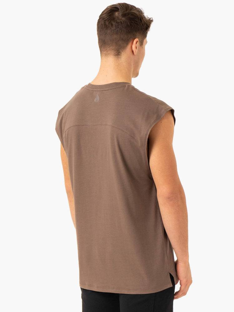 Taupe Ryderwear Men Tanks Pursuit Wide Cut Tank Men's Tanks | AU1170EX