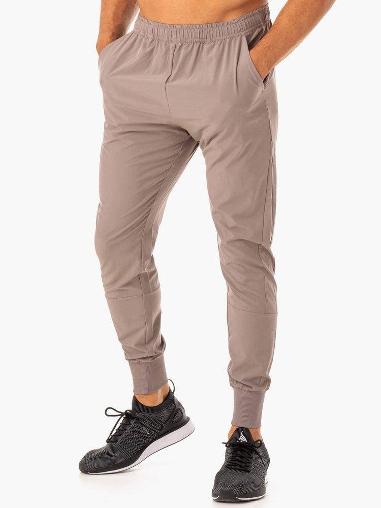 Taupe Ryderwear Men Track Pants Division Woven Joggers Men's Track Pants | AU1007CE