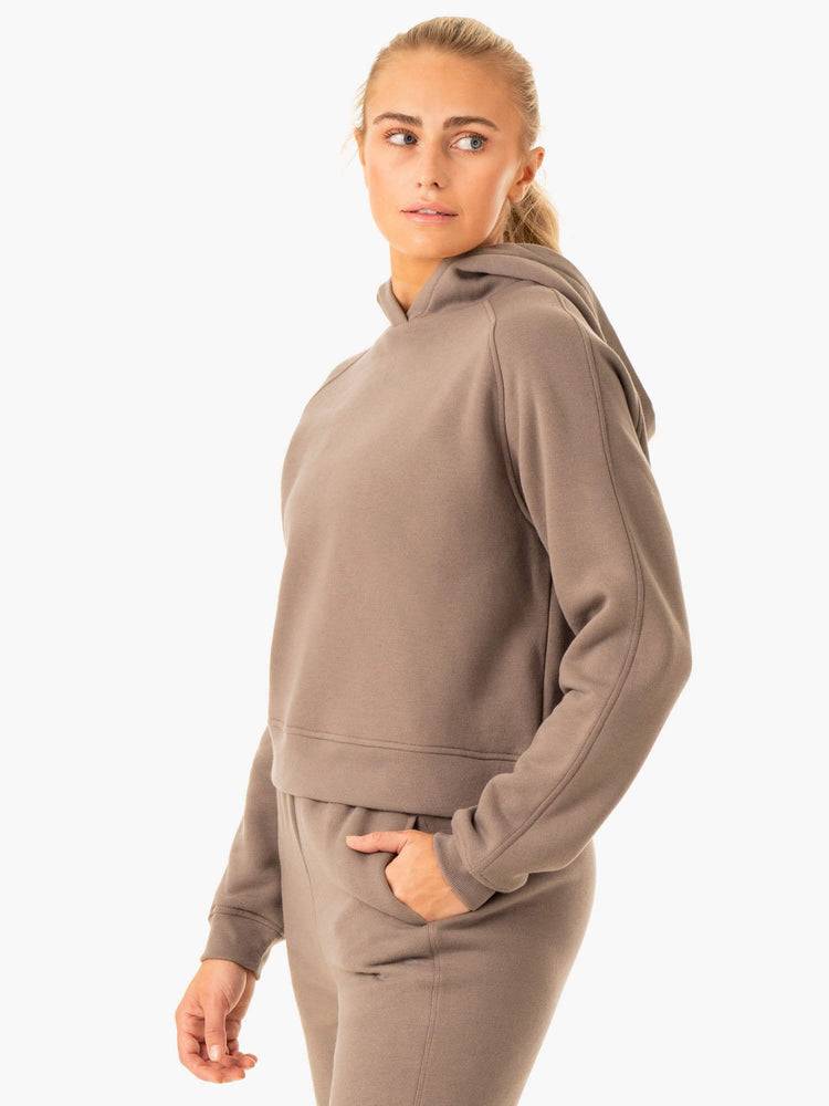 Taupe Ryderwear Women Hoodie Sideline Women's Hoodie | AU1697PQ