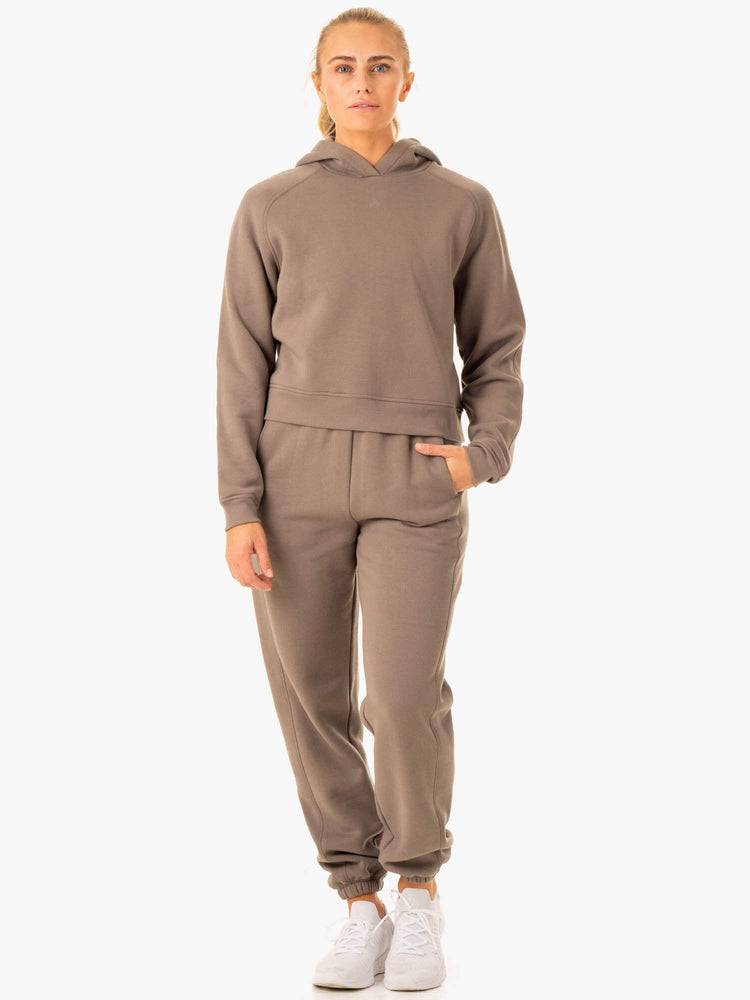 Taupe Ryderwear Women Hoodie Sideline Women's Hoodie | AU1697PQ