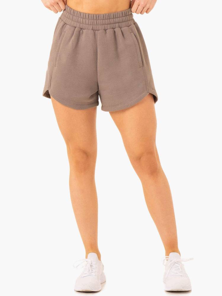 Taupe Ryderwear Women Shorts Sideline Track Women\'s Shorts | AU1958AP