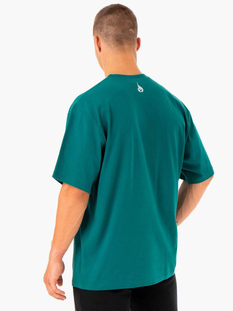 Teal Ryderwear Men T Shirts Recharge Men's T Shirts | AU1290LH