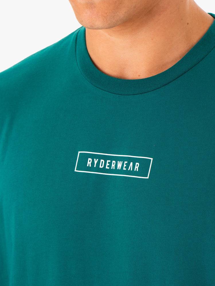 Teal Ryderwear Men T Shirts Recharge Men's T Shirts | AU1290LH