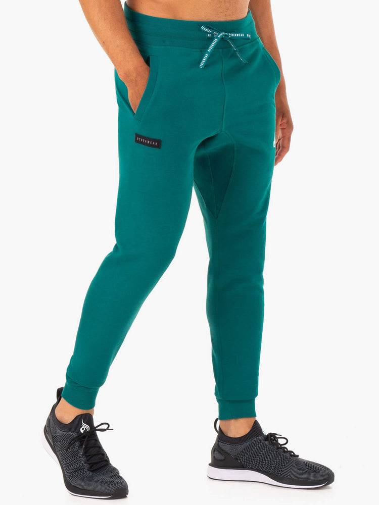 Teal Ryderwear Men Track Pants Recharge Tapered Men's Track Pants | AU1043YU