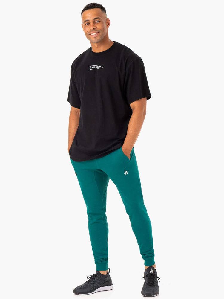 Teal Ryderwear Men Track Pants Recharge Tapered Men's Track Pants | AU1043YU