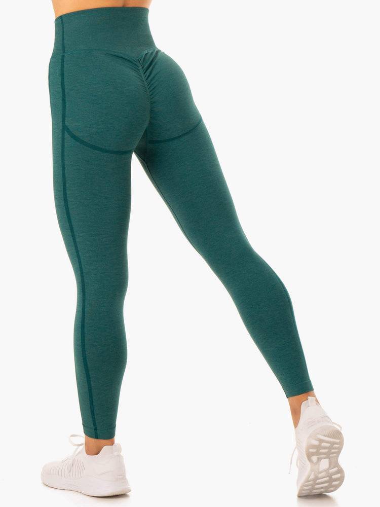 Teal Ryderwear Women Leggings Enhance Scrunch Bum Seamless Women\'s Leggings | AU1750AP