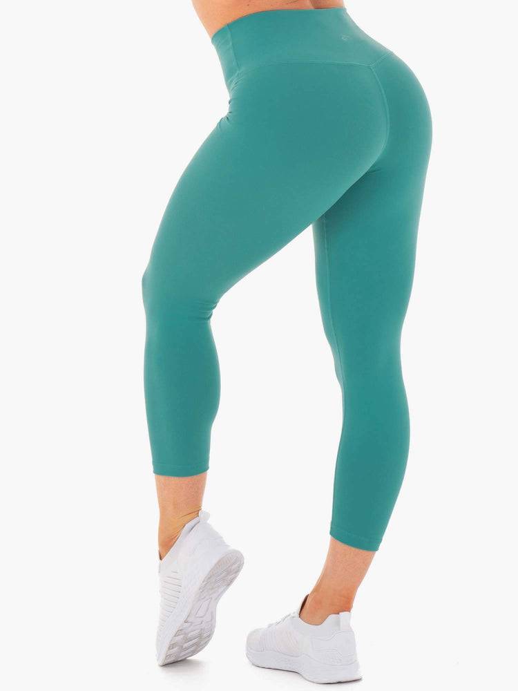 Teal Ryderwear Women Leggings Motion High Waisted 7/8 Women's Leggings | AU1858GL