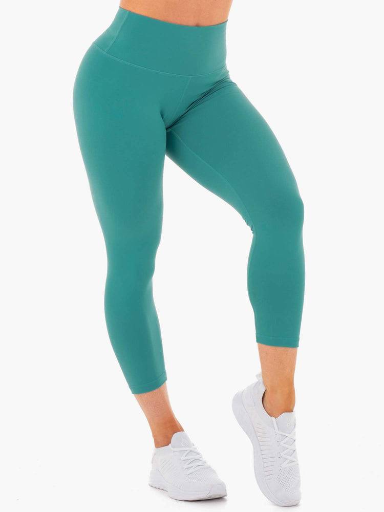 Teal Ryderwear Women Leggings Motion High Waisted 7/8 Women's Leggings | AU1858GL