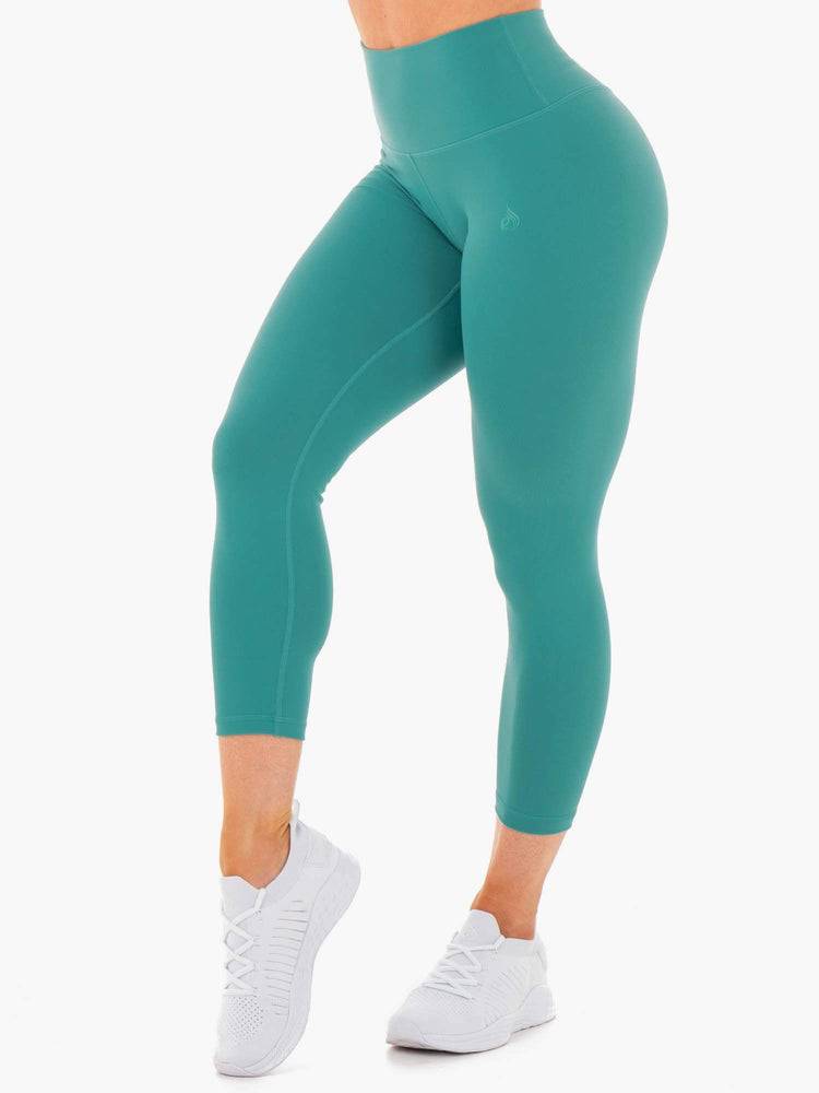 Teal Ryderwear Women Leggings Motion High Waisted 7/8 Women\'s Leggings | AU1858GL