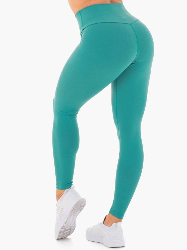 Teal Ryderwear Women Leggings Motion High Waisted Women's Leggings | AU1903IS