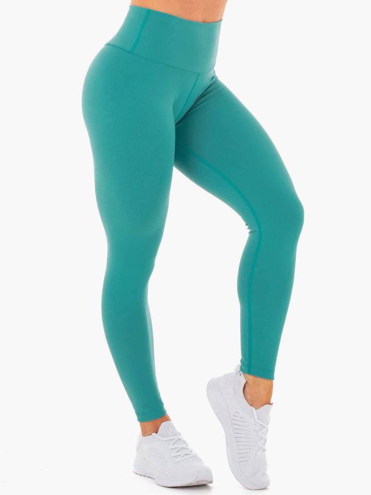 Teal Ryderwear Women Leggings Motion High Waisted Women's Leggings | AU1903IS