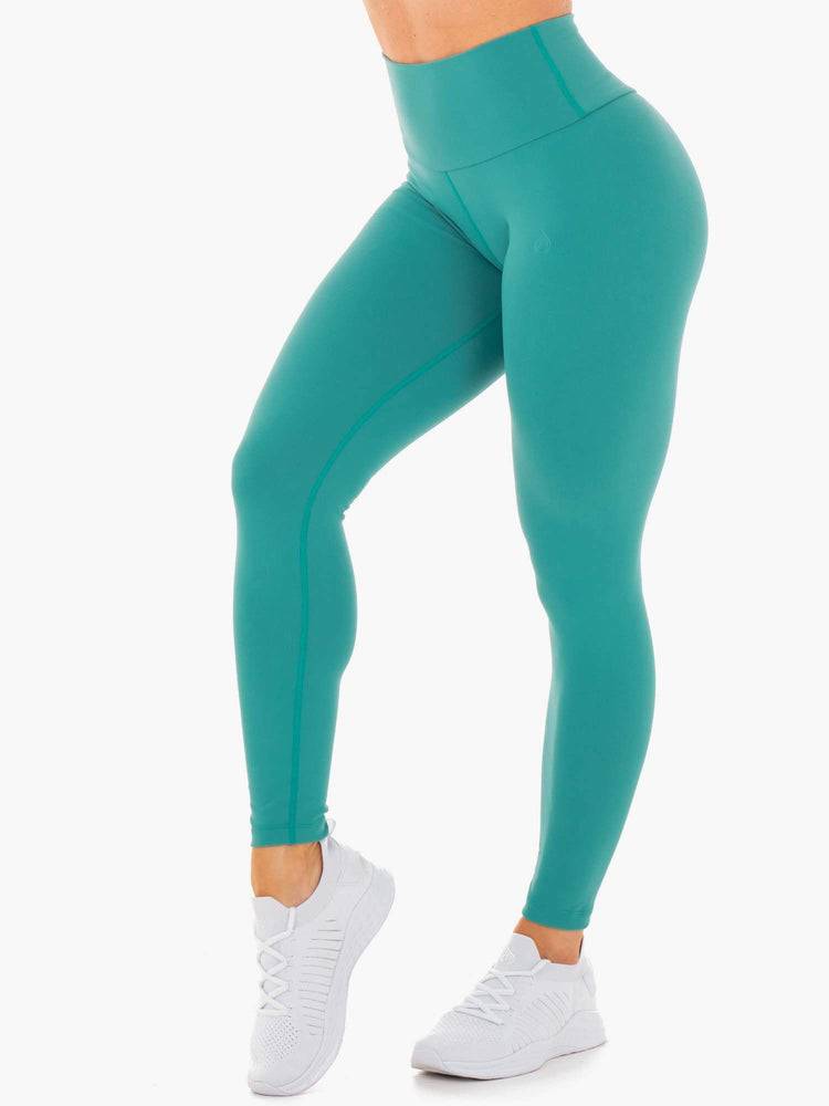 Teal Ryderwear Women Leggings Motion High Waisted Women\'s Leggings | AU1903IS