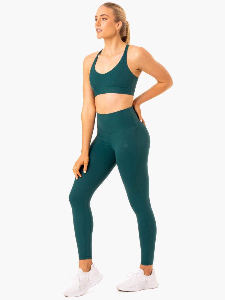 Teal Ryderwear Women Leggings NKD Align Women's Leggings | AU1758LH