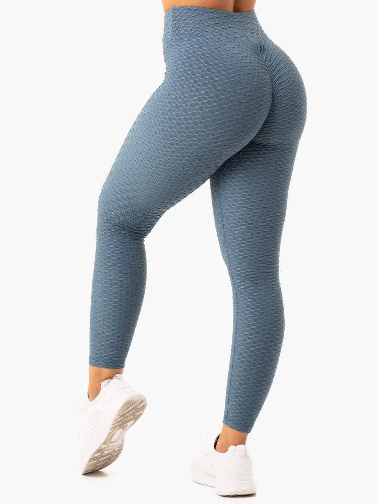 Teal Ryderwear Women Leggings Optic Scrunch Bum Women's Leggings | AU1782JJ