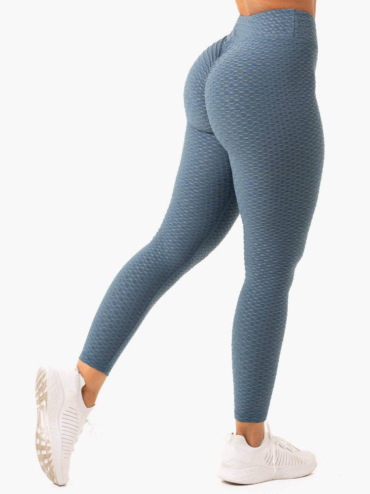 Teal Ryderwear Women Leggings Optic Scrunch Bum Women's Leggings | AU1782JJ