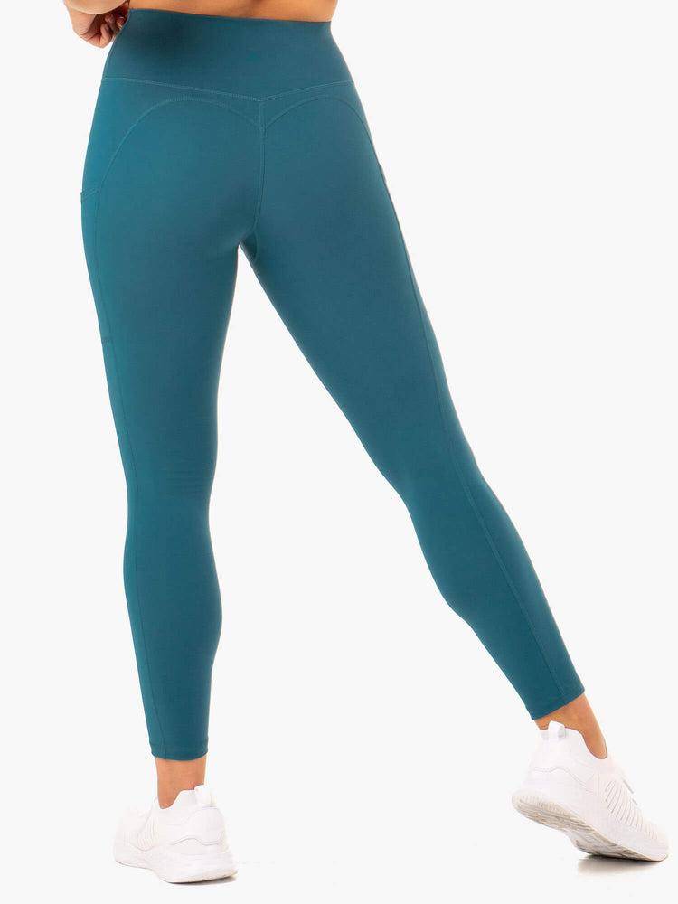 Teal Ryderwear Women Leggings Reset High Waisted Pocket Women\'s Leggings | AU1812XF