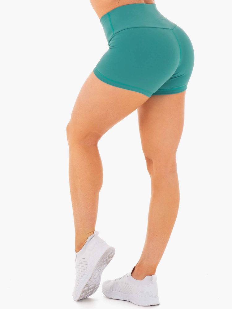 Teal Ryderwear Women Shorts Motion High Waisted Women's Shorts | AU2173KI