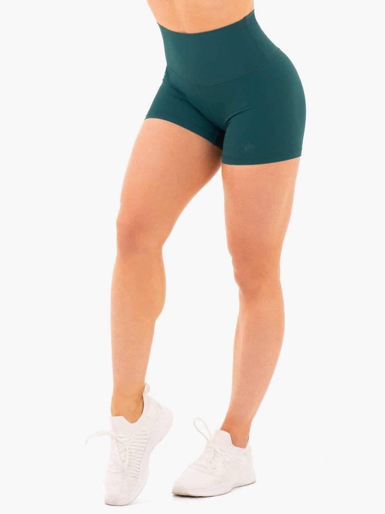 Teal Ryderwear Women Shorts NKD High Waisted Women\'s Shorts | AU2207MA