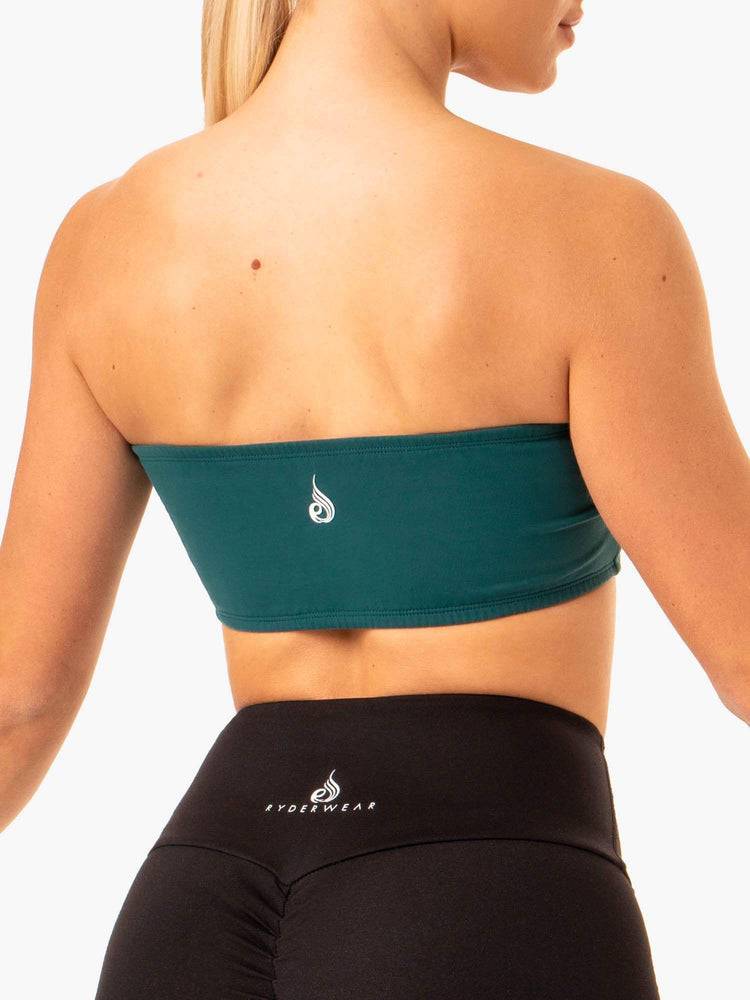 Teal Ryderwear Women Sports Bra Bandeau Women's Sports Bra | AU2424YU