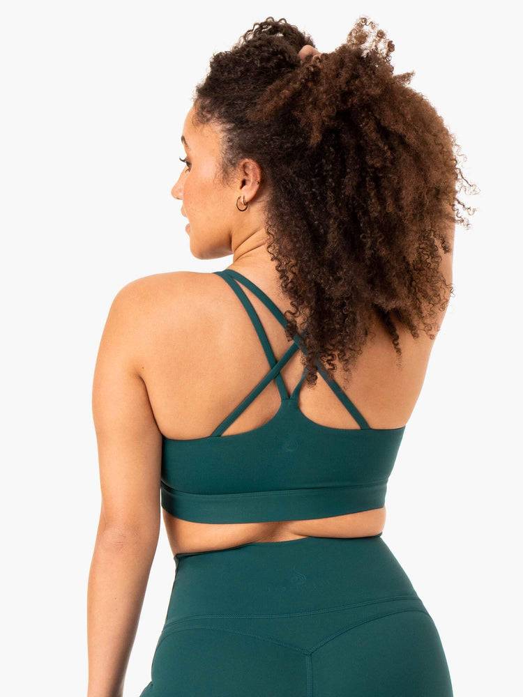 Teal Ryderwear Women Sports Bra NKD Align Women's Sports Bra | AU2450YU