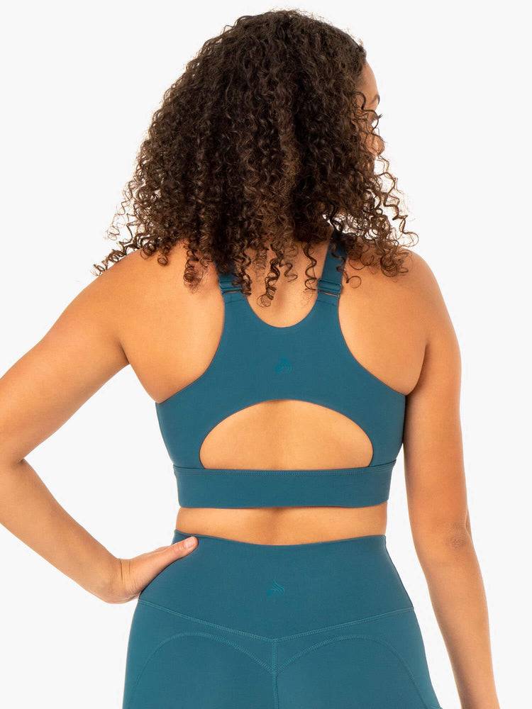 Teal Ryderwear Women Sports Bra Reset High Impact Women's Sports Bra | AU2298DN