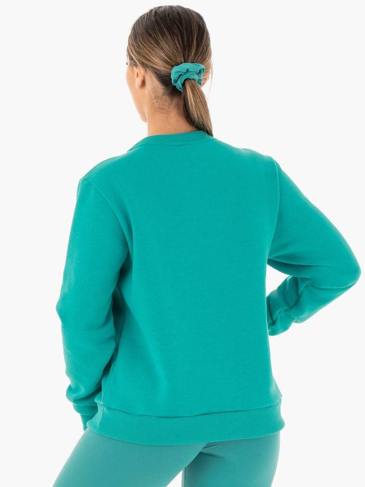 Teal Ryderwear Women Sweaters Motion Oversized Women's Sweaters | AU2609EX