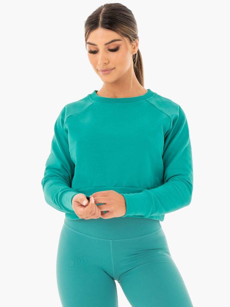 Teal Ryderwear Women Sweaters Motion Women\'s Sweaters | AU2617XF